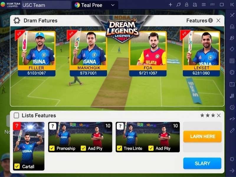 Dream Team Legends Game Interface